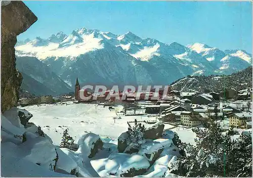 Moderne Karte Aussois Savoie Vue generale Chaine des Sarrazins