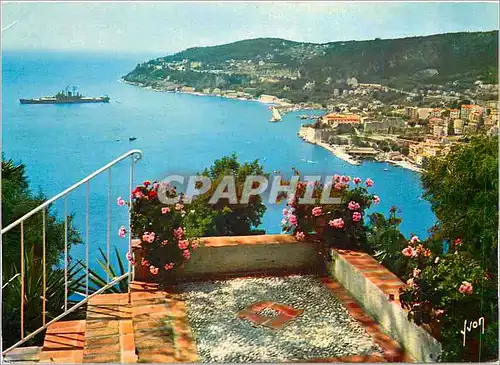 Moderne Karte La Cote d'Azur miracle de la nature Villefranche sur Mer