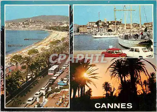 Cartes postales moderne Cannes La Croisette Le Suquet