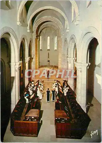 Cartes postales moderne Abbaye de Notre Dame de Lerins Ile Saint Honorat Cannes Alpes Maritimes Interieur de l'Eglise