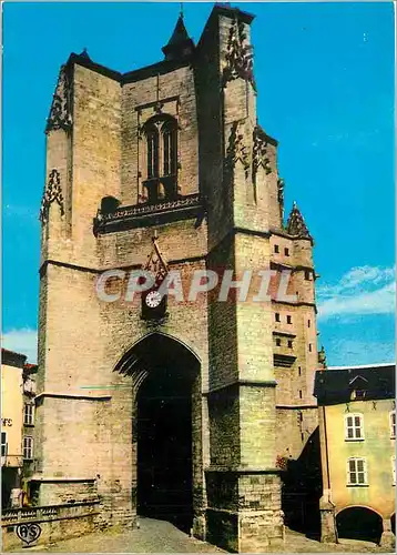 Moderne Karte Villefranche de Rouergue Aveyron La Collegiale Clocher Notre Dame