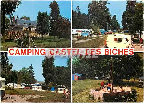 Moderne Karte Camping Castel des Biches