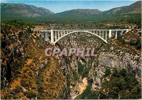 Moderne Karte Les Gorges Pittoresques du Verdon Le pont sur l'Artuby