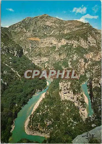 Cartes postales moderne Les Gorges Pittoresque du Verdon L'Anse du Verdon au passage de la Mescla