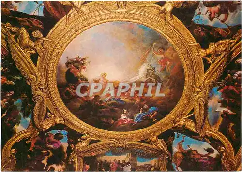 Moderne Karte Versailles Le plafond du Salon d'Apollon