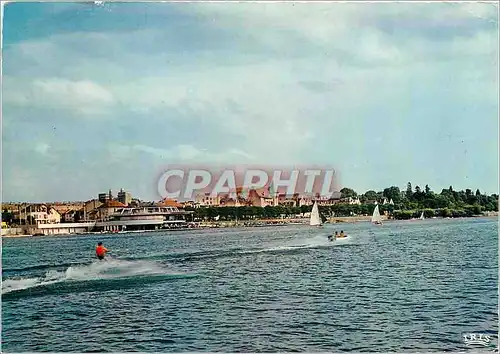 Moderne Karte Vichy Allier Lac d'Allier et la rotonde du Yacht Club Ski nautique