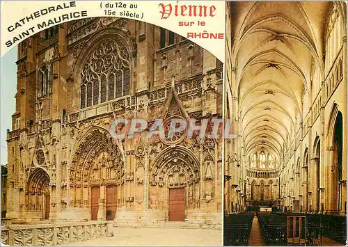 Moderne Karte Cathedrale Saint Maurice Vienne sur le Rhone