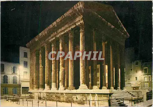 Moderne Karte Vienne Le temple d'Auguste et de Livie dedie a Apollon