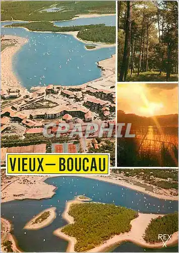 Moderne Karte Vieux Boucau