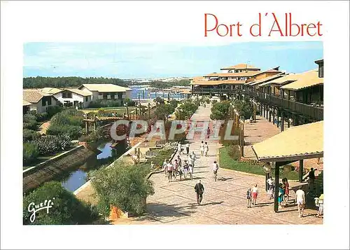 Moderne Karte Vieux Boucau Port d'Albert Le Mail