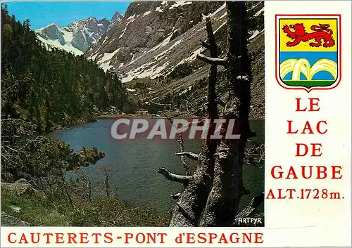 Moderne Karte Le Lac de Gaube Cauterets Pont d'Espagne