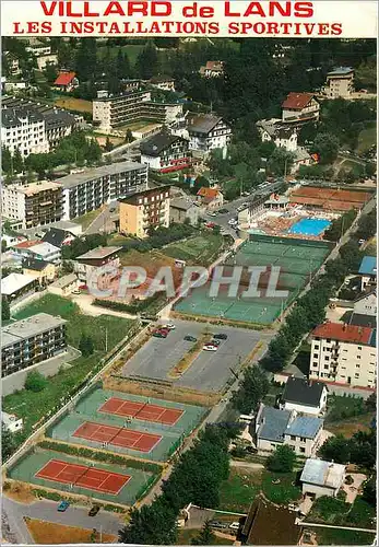 Moderne Karte Villard de Lans Les Installations Sportives Tennis Piscine