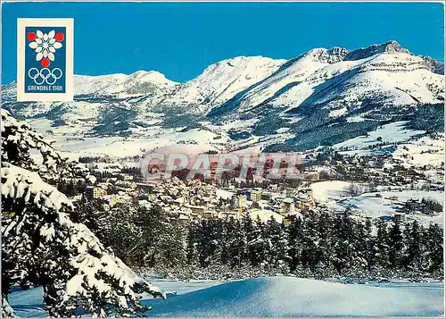 Moderne Karte Villard de Lans Vue generale le Col de l'Arc et le Cornafion Jeux Olympiques 1968