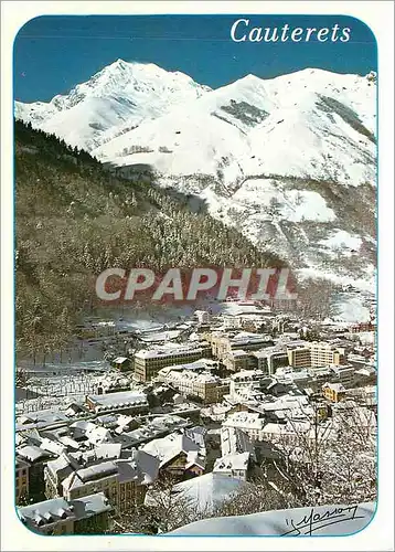 Cartes postales moderne Cauterets l'Hiver Le Pic du Monne