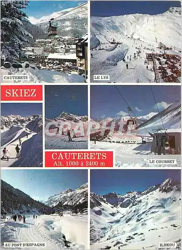 Cartes postales moderne Hautes Pyrenees Cauterets Station de Sports d'Hiver Cambasque et Cirque du Lys