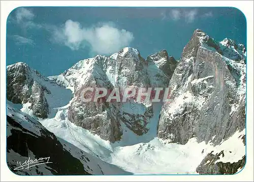 Cartes postales moderne Regard sur les Pyrenees Les faces Nord du Massif du Vignemale Petit Vignemale