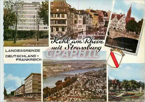 Cartes postales moderne Kehl am Rhein mit Strassburg