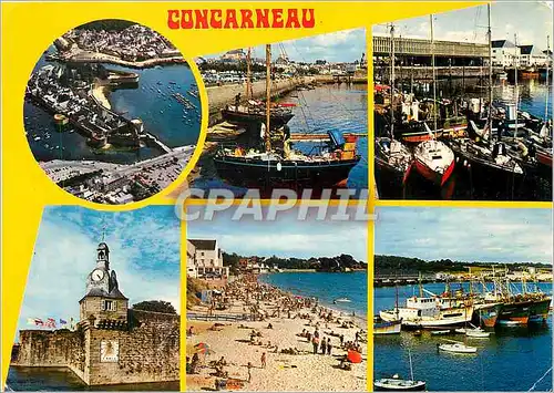 Cartes postales moderne Concarneau La Ville Close le port Bateaux