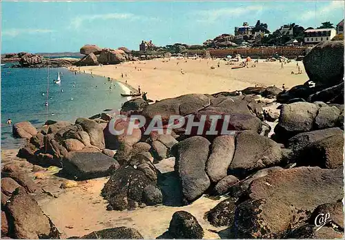 Cartes postales moderne Tregastel La Plage et les Rochers