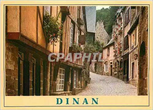 Cartes postales moderne Dinan Vieilles Maisons a Pignons de la rue du Jerzual