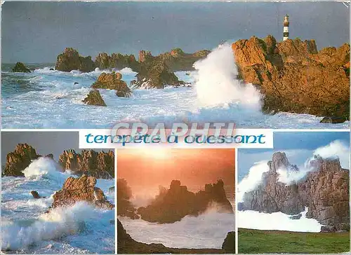 Cartes postales moderne Tempete a ouessant