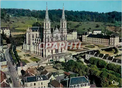 Moderne Karte La Chapelle Montligeon Orne Vue generale aerienne