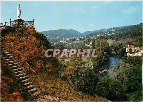 Cartes postales moderne Chateauneuf les Bains P de D La Vierge au Pic Alibert et la Vallee de la Sioule