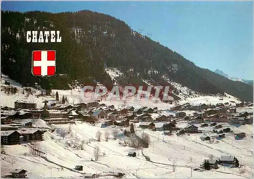 Moderne Karte Chatel Haute Savoie