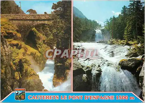 Moderne Karte Cauterets Le Pont d'Espagne