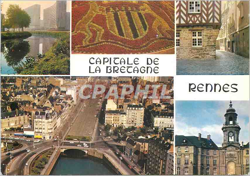 Moderne Karte Rennes Capitale De La Bretagne Nr Djxm59 Oldthing Ansichtskarten Frankreich Unsortiert