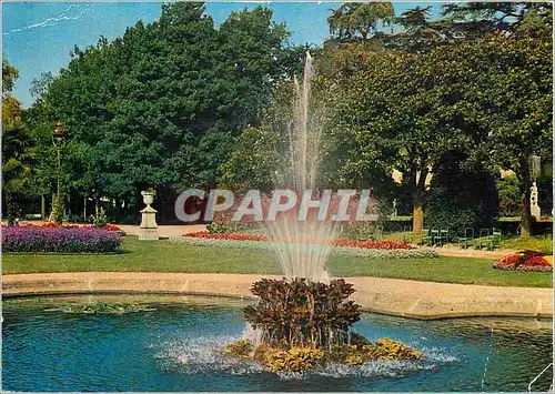 Moderne Karte Rennes Ille et Vilaine Jardin du Thabor Le bassin