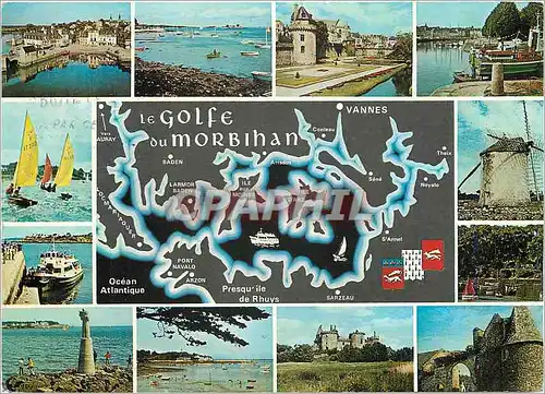 Moderne Karte Le Golfe du Morbihan