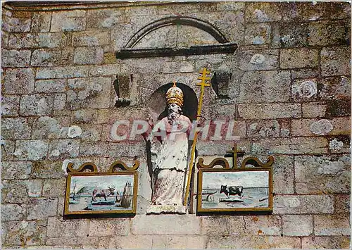 Moderne Karte Carnac Morbihan Facade de l'Eglise Saint Cornely