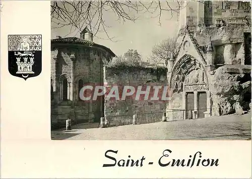 Moderne Karte Saint Emilion Gironde L'Eglise Monolithe