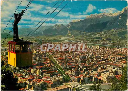 Cartes postales moderne Grenoble Vue generale prise de la Station superieure du Teleferique