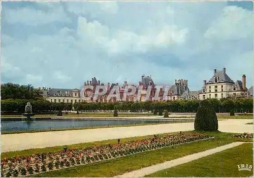 Moderne Karte Fontainebleau Seine et Marne La Facade du Palais sur le parterre et le bassin du Tibre