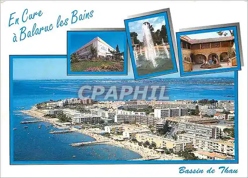 Moderne Karte Bassin de Thau Balaruc les Bains Herault