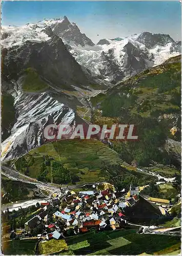 Cartes postales moderne La Route des Grandes Alpes La Grace Htes Alpes Vue generale et la Meije