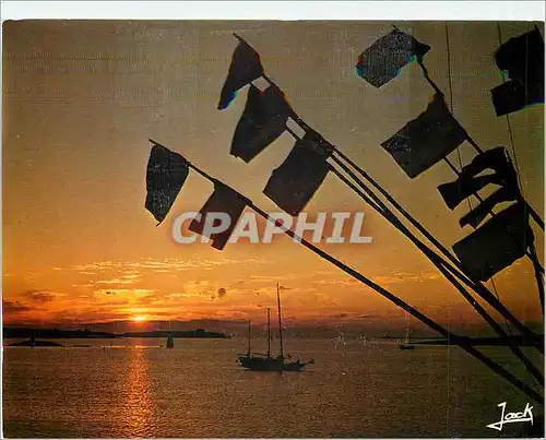 Moderne Karte Derniers reflets sur la cote