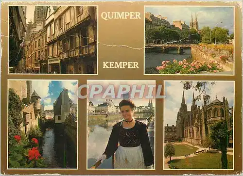 Moderne Karte Quimper Kemper