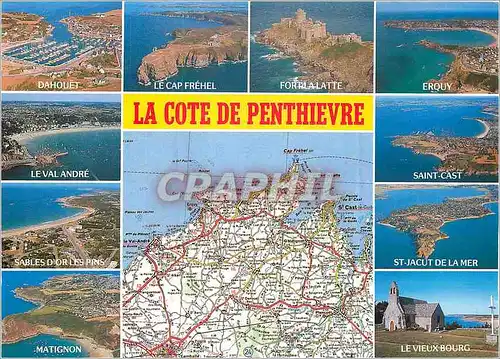 Moderne Karte La Cote de Penthievre