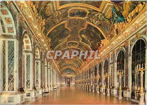 Moderne Karte Le Chateau de Versailles Le Chateau La Galerie des Glaces