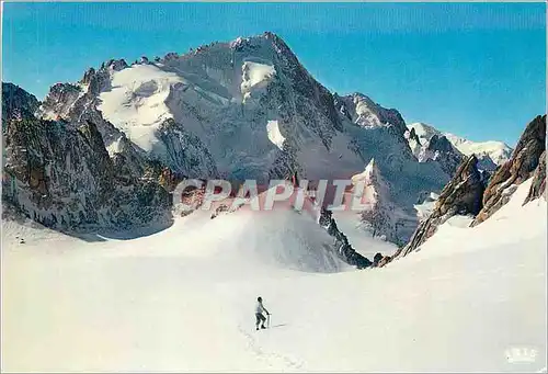 Cartes postales moderne Depuis le Col du Tour Le Chardonnet la Verte et le Mont Blanc