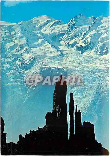 Cartes postales moderne Chamonix Les Lances de Plan Praz Le Mont Blanc