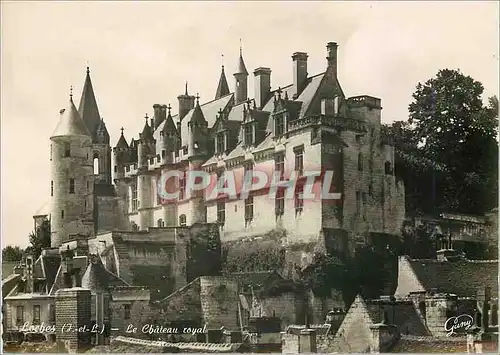 Moderne Karte Loches Le Chateau Royal