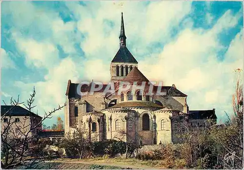 Moderne Karte St Benoit sur Loire Chevet roman de la Basilique