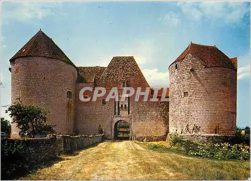 Moderne Karte Donzy Nievre Le Chateau feodal de la Motte Josserand