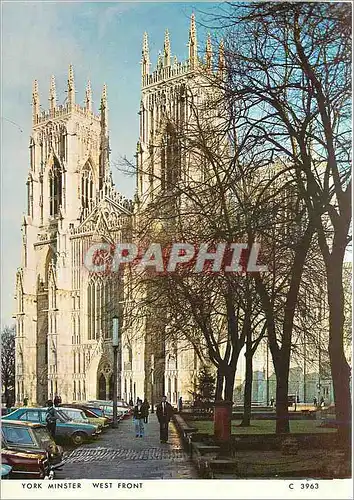 Cartes postales moderne York Minster West Front
