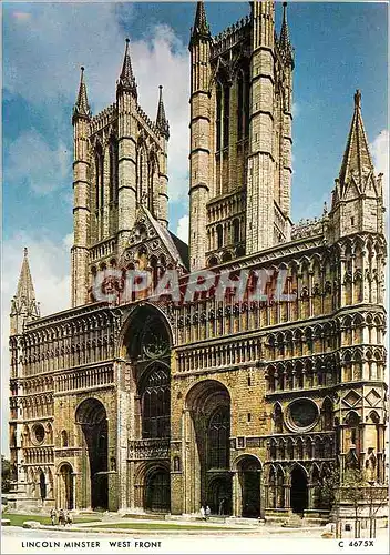 Cartes postales moderne Lincoln Minster West Front