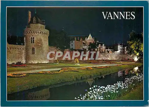 Cartes postales moderne Vannes Morbihan Les Jardins Illumines